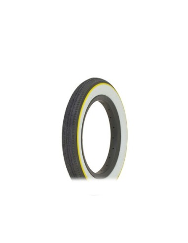 Tire 12 1/2 x 2 1/4 Black/White Side Wall...